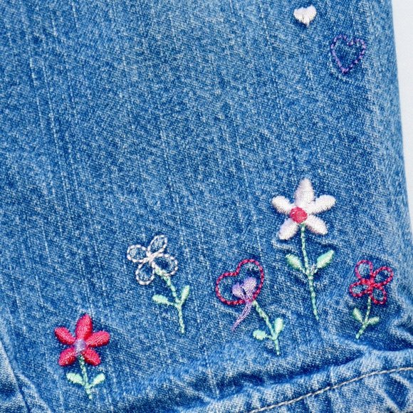 Girl's Moonbeams Embroidered Denim Jeans 18 Months - Picture 4 of 6